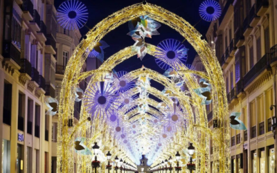 Illuminations de Noël à Malaga : Vivez une Expérience Magique en Famille.